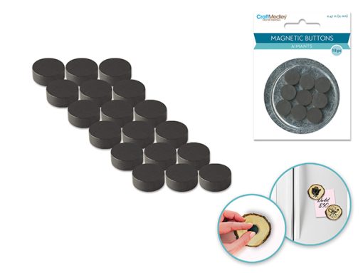 Magnetic Buttons: 12mm 18pcs/pk