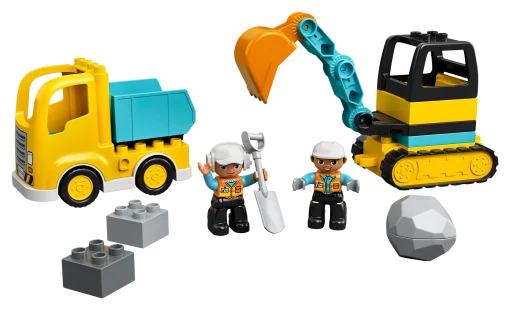 LEGO® DUPLO® Construction Truck & Tracked Excavator 10931 Building Toy (20 Pieces) - Image 3