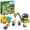 LEGO® DUPLO® Construction Truck & Tracked Excavator 10931 Building Toy (20 Pieces)