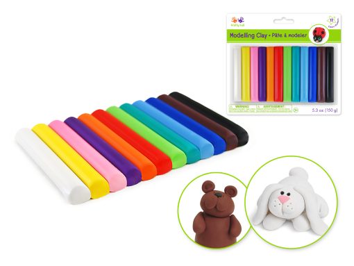 Krafty Kids: Modelling Clay Tubes x12 Asst 150g
