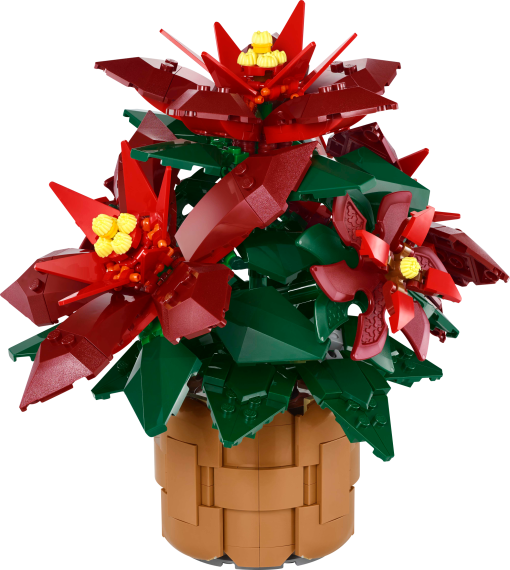 LEGO® Icons Poinsettia Plant Decor Building Set 10370 - Image 3