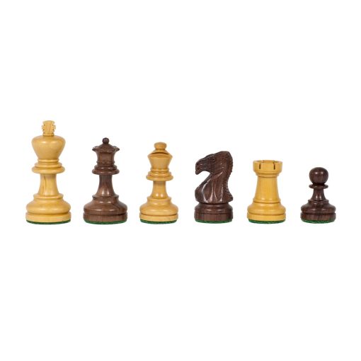 Staunton Chess Set – Weighted Acacia and Boxwood Pieces & Wooden Board 12 in. - Image 9