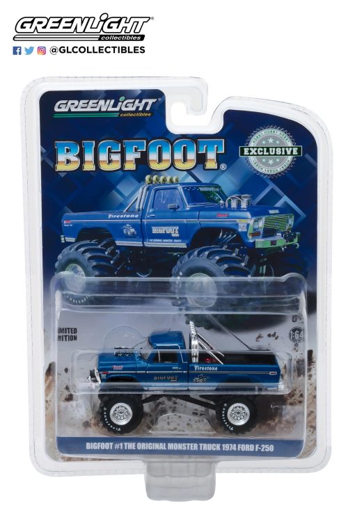 1/64 Bigfoot #1 The Original Monster Truck - 1974 Ford F-250 - Greenlight Collectibles - Image 3