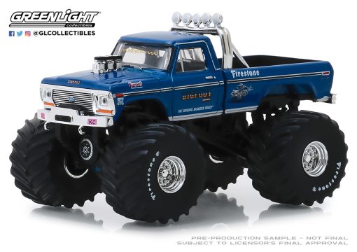 1/64 Bigfoot #1 - 1974 Ford F-250 Monster Truck (Clean Version with 66-Inch Tires) - Greenlight Collectibles
