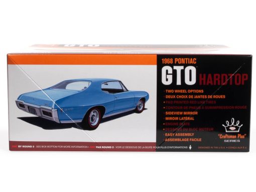 AMT 1968 PONTIAC GTO HARDTOP CRAFTSMAN PLUS 1:25 SCALE MODEL KIT - Image 3