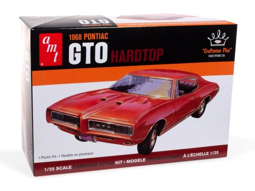 AMT 1968 PONTIAC GTO HARDTOP CRAFTSMAN PLUS 1:25 SCALE MODEL KIT - Image 5