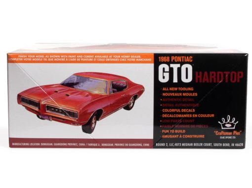 AMT 1968 PONTIAC GTO HARDTOP CRAFTSMAN PLUS 1:25 SCALE MODEL KIT - Image 4