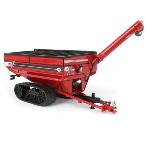 1/64 J&M Grain Cart w/ Tracks - Red - Image 4