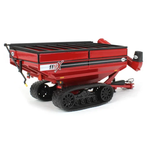 1/64 J&M Grain Cart w/ Tracks - Red - Image 3