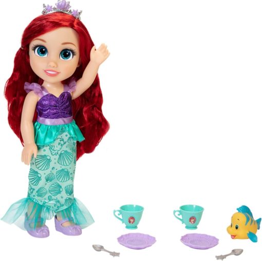 Disney Princess Doll Tea Time with Ariel and Flounder - Image 2