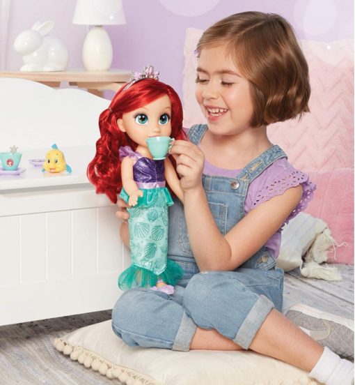 Disney Princess Doll Tea Time with Ariel and Flounder - Image 3