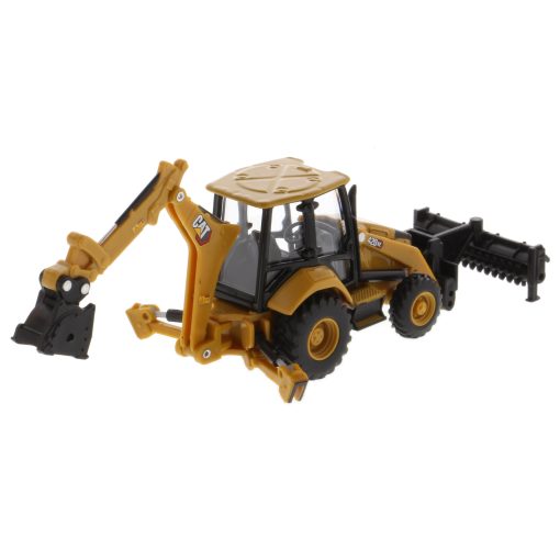 1:64 Cat® 420 XE Backhoe Loader with additional work-tools - Image 3
