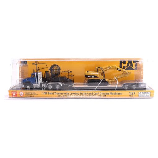 1:87 CAT CT660 Day Cab with Lowboy Trailer & 315C L  Hydraulic Excavator - Image 2
