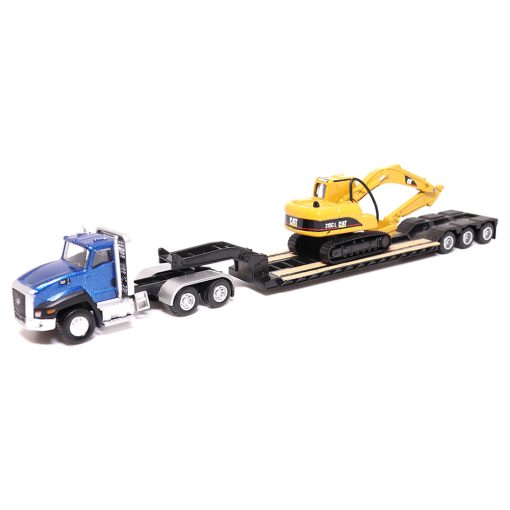 1:87 CAT CT660 Day Cab with Lowboy Trailer & 315C L  Hydraulic Excavator