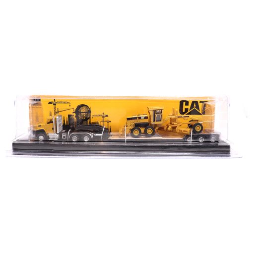 1:87 CAT CT660 Day Cab with Lowboy Trailer & 163H Motor Grader - Image 2