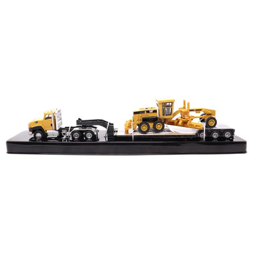 1:87 CAT CT660 Day Cab with Lowboy Trailer & 163H Motor Grader - Image 3