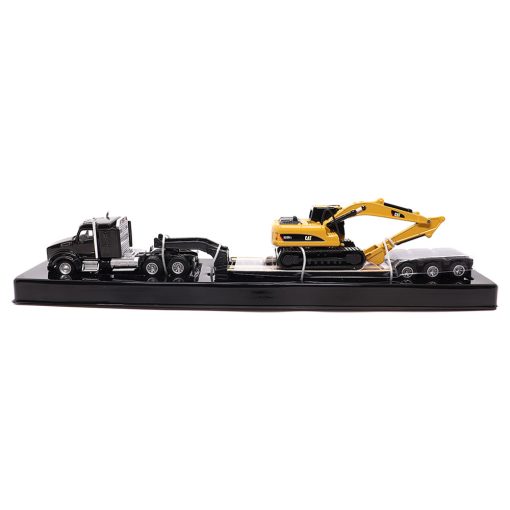 1:87 Kenworth T880 SBFS Sleeper Tractor/Lowboy Trailer & 320D L Hydraulic Excavator - Image 8