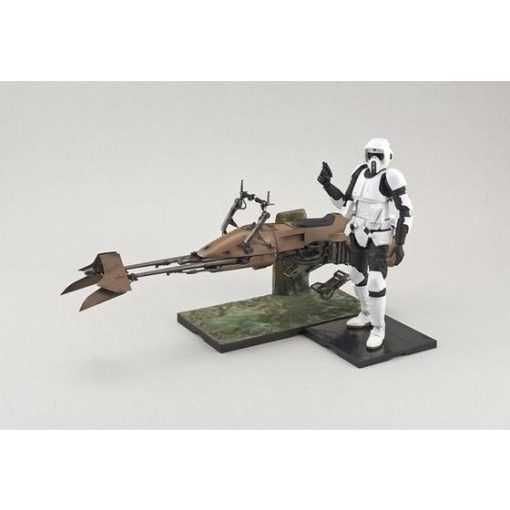Bandai Star Wars Character Line 1/12 Scout Trooper & Speeder Bike - Image 2