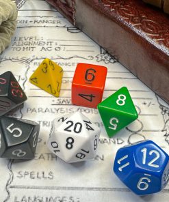 Nostalgia Opaque GM & Beginner Player Polyhedral 7-Dice Set