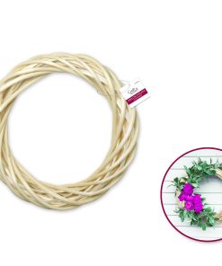 Craft Decor: 8.5" Willow Wreath 1.5"(T) Natural