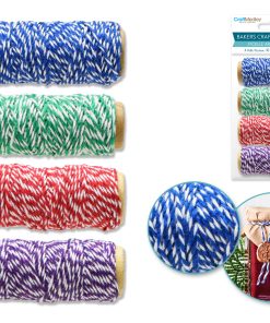 Craft Medley: 30m Bakers Twine 4 Spools Asst (4x10m) Bold