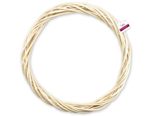 Craft Decor: 16" Willow Wreath 1 5/8"(T) Natural - Image 2