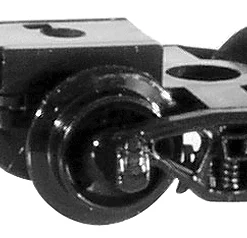 #1000 Bettendorf Trucks w/Couplers -- Short Extension 1 Pair