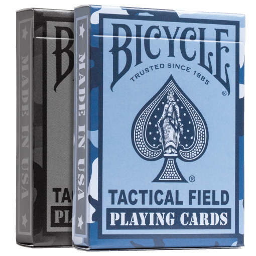 Bicycle Tactical Field Playing Cards, Navy Blue or Special Ops Black