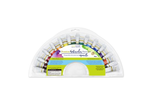 Color Factory: 288ml Premium Watercolor Paint Set 24x12ml Tubes - Image 3