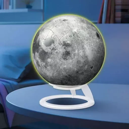 3D Puzzle Ball Glow-in-the-Dark "The Moon" - 72 Pieces - Image 6
