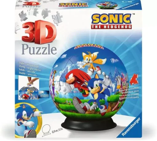 3D Puzzle Ball Puzzle-Ball Sonic The Hedgehog - 72 Pieces