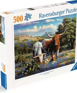 Loving Longhorns - 500 Pieces Puzzle
