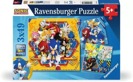 Sonic the Hedgehog - 3 x 49 Pieces Puzzle