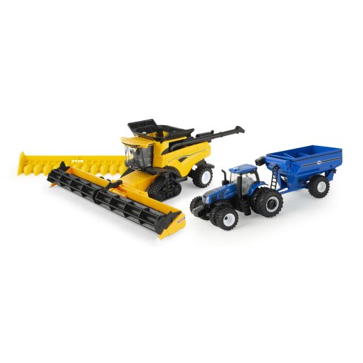 1/64 New Holland CR8.90 SmartTrax Combine Set with, Tractor & Grain Cart