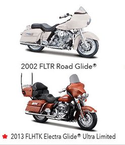 Maisto 1/18 Harley-Davidson Series 42, Sold individually