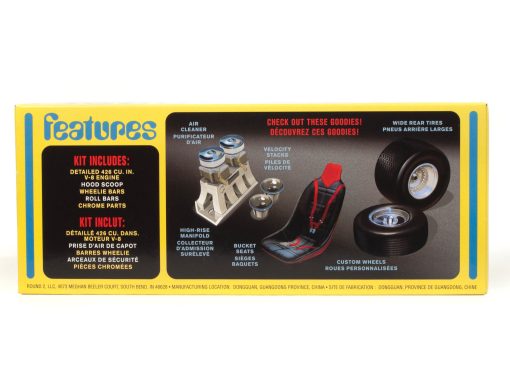AMT 1969 Plymouth GTX Hardtop Pro Street 1:25 Scale Model Kit - Image 3