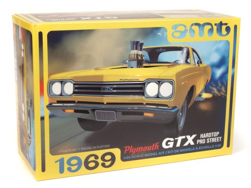 AMT 1969 Plymouth GTX Hardtop Pro Street 1:25 Scale Model Kit - Image 2