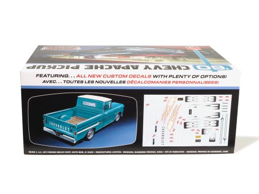 AMT 1960 Chevy Apache Pickup Street Machine 1:25 Scale Model Kit - Image 4