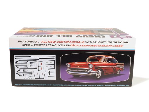 AMT 1957 Chevy Bel Air Street Machine 1:25 Scale Model Kit - Image 5
