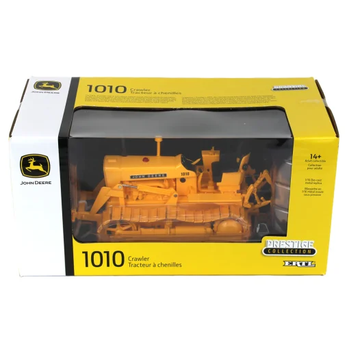 1/16 John Deere 1010 Crawler w/ Front Blade, Rear Ripper & Die-cast Tracks, ERTL Prestige Collection - Image 4