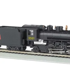 Baldwin 2-6-2 Prairie with Smoke - Standard DC -- Canadian National #3591 (black, silver)