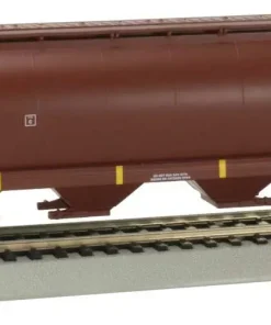 Canadian Cylindrical 4-Bay Grain Hopper - Ready to Run - Silver Series(R) -- Canadian National #377375 (Boxcar Red, CN Noodle)