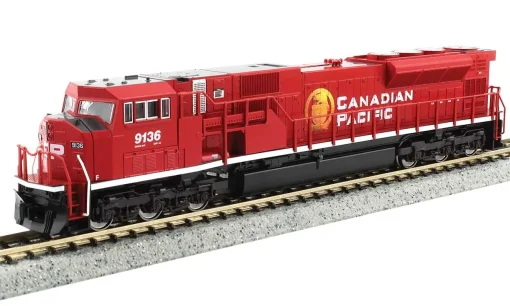 EMD SD90/43MAC - Standard DC -- Canadian Pacific #9136 (red, white, gold)