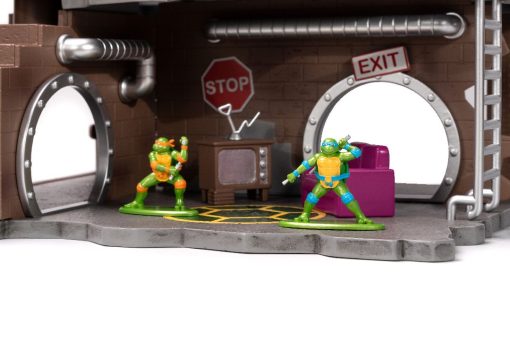 Jada Nano Teenage Mutant Ninja Turtles-Turtle Lair with Figures - Image 11