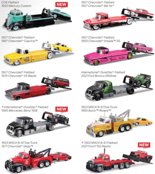 Maisto 1/64 Design Elite Transport Assortment. Sold Individually