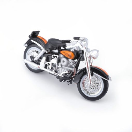 Maisto 1/24 H-D '58 FLH Duo Glide + '48 Ford F-1 (Black/Orange) - Image 3