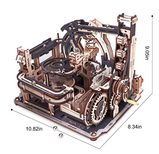 ROKR Space Port Marble Run 3D Wooden Puzzle - Image 3