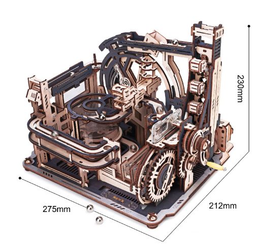 ROKR Space Port Marble Run 3D Wooden Puzzle - Image 4