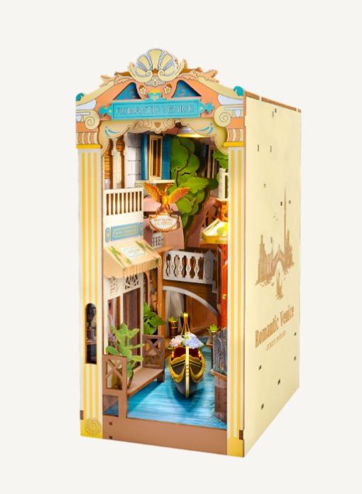 Rolife Romantic Venice DIY Book Nook Shelf Insert - Image 2