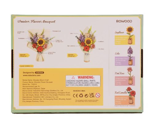 Rowood Wooden Flower Bouquet - Image 2